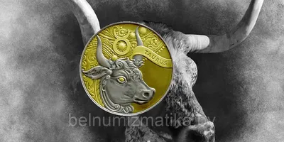 Золотая монета Год Быка 2009 золото 31,1 гр. 999 проба Австралия 100  долларов