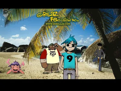 Купить Картина Gorillaz - 2D | RedPandaShop.
