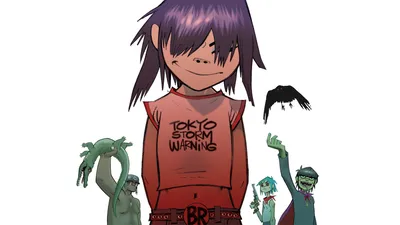 Купить Картина Gorillaz | RedPandaShop.