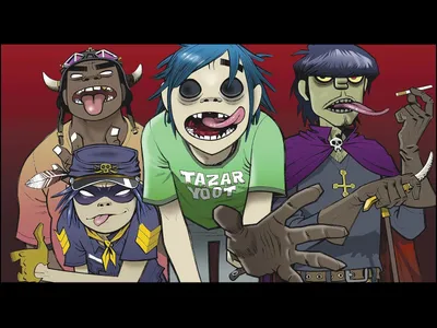 Купить Картина Gorillaz - 2D | RedPandaShop.