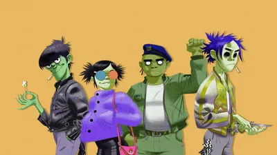 Купить Картина Gorillaz | RedPandaShop.
