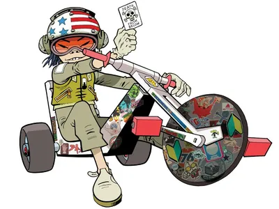 Купить Kidrobot Superplastic Gorillaz 2006 edition Noodle Russell 2 D.  (ФИГУРКИ) заказать с доставкой лот № 155259130670