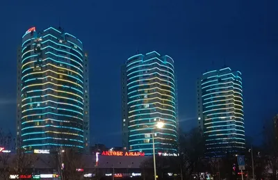 Night city Aktobe😍❤️ #актобе #04 #ночь #дрон | TikTok