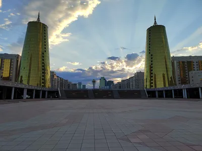 Город Астана с высоты птичьего пол…» — создано в Шедевруме