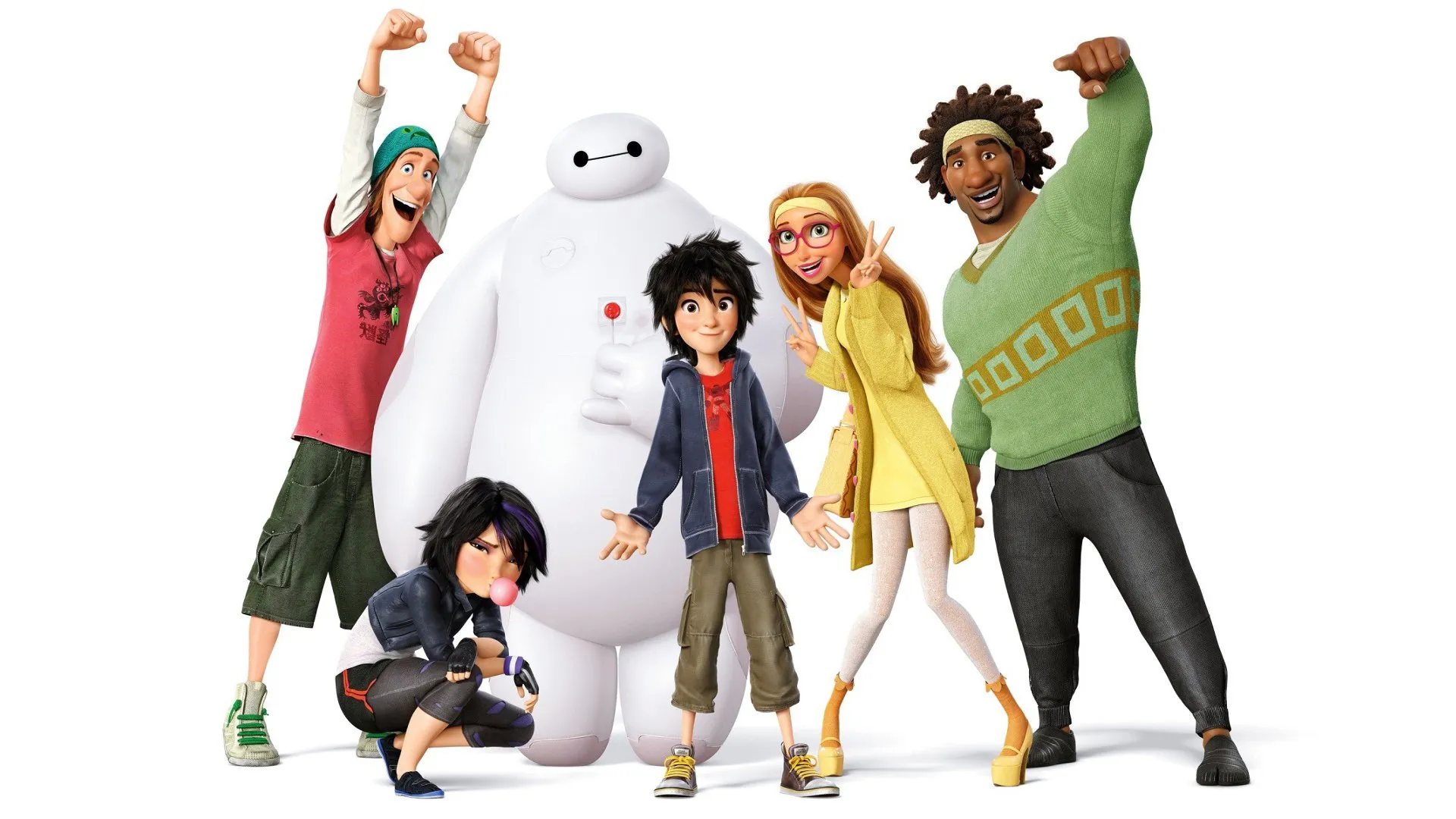 Картинки современных героев. Город героев / big Hero 6. Герои мультфильма город героев.