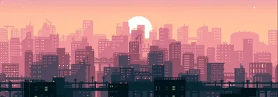 NightfallCity — пиксельный город на рабочем столе