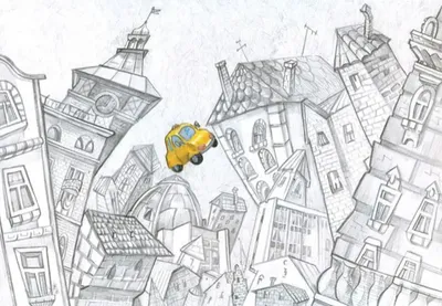 Рисунки детей в стиле пуантилизм «Мой город» с использованием различных  материалов (7 фото). Воспитателям детских садов, школьным учителям и  педагогам - Маам.ру