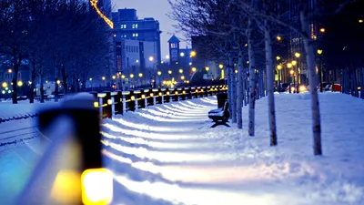 зима #город #пейзажи #дом #картинки #вечер #ночь #красиво | Город, Пейзажи,  Ночь