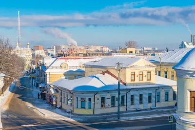 Обои Города - Огни ночного города, обои для рабочего стола, фотографии  города, - огни ночного города, дома, город, ночь, зима, огни, деревья,  снег, улица, здания Обои для рабочего стола, скачать обои картинки