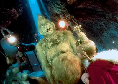 Джим Керри и Эдди Мёрфи на съёмках фильма «Гринч — похититель Рождества»,  2000 год | Пикабу