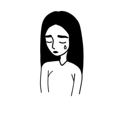 Черно белое аниме грустные - 34 фото