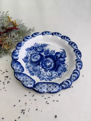 Гжель посуда красиво роспись декор …» — создано в Шедевруме