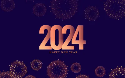 Счастливый Новый Год Текст С Золотым Фейерверком В Ночном Небе — стоковые  фотографии и другие картинки Канун Нового года - iStock