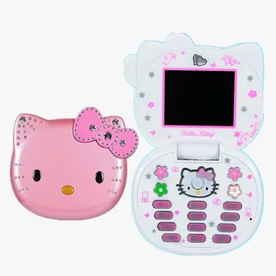 Sanrio маленькая деталь, K688 Kawaii Hello Kitty, флип-телефон, мультяшный  милый детский мини-подарок для девочек | AliExpress