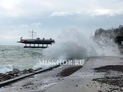 Сегодня в Ялте шторм, 06 марта 2018 | MISKHOR.RU - Мисхор, отдых в Мисхоре,  семейный отдых в Мисхоре, Крым