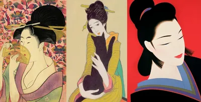 Японские картины бидзинга: женская красота сквозь века | Konnichiwa Club |  Всё о Японии | Дзен