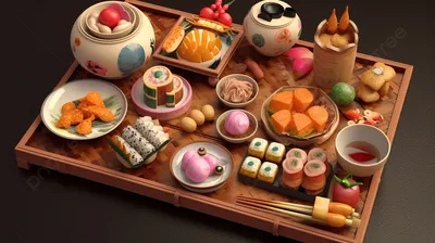 Фото японской кухни в стиле арт