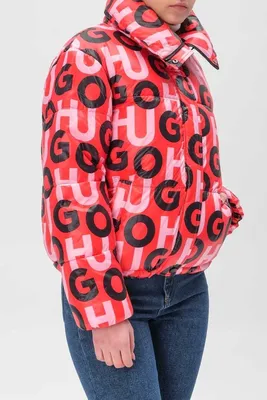 Женская яркая куртка с принтом HUGO купить в Украине цена 7870 грн ①  Оригинал ② Выгодная цена ③ Отзывы покупателей