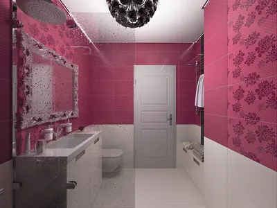 Дизайн интерьера частного дома \"Ванная комната \"Яркая классика\"\" | Портал  Люкс-Дизайн.RU