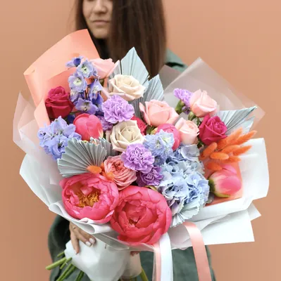 Букет цветов «Розовый микс» - Красивые цветы в Тамбове
