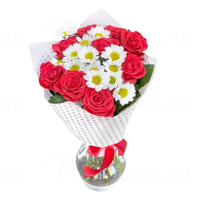 Заказать красивый букет из роз в корзине FL-643 купить - хорошая цена на  красивый букет из роз в корзине с доставкой - FLORAN.com.ua