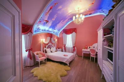 Роскошный дизайн детской комнаты для девочки