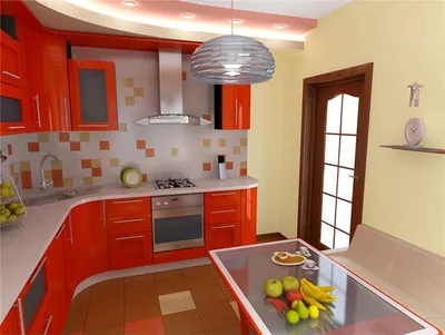 Яркие кухни фото дизайн
