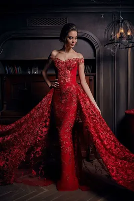 Самые красивые платья в мире 2018-2019 (50 фото) | Evening dresses, Formal  evening dresses, Red wedding dresses