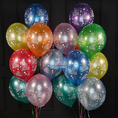 Купить Разноцветные воздушные шары металлик с доставкой по Москве - арт.  11002