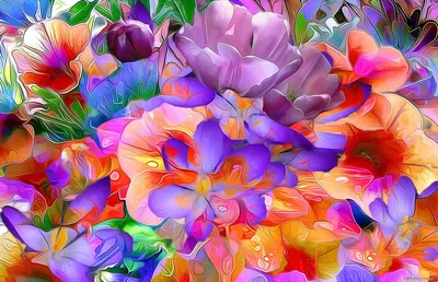 Яркие цветы картинки