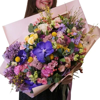 Цветочный улёт: яркий букет цветов за 11445 по цене 11445 ₽ - купить в  RoseMarkt с доставкой по Санкт-Петербургу