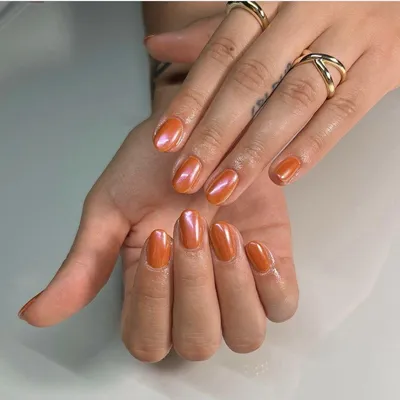 24 шт., накладные ногти в полоску ярко-оранжевого цвета | AliExpress