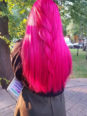 Яркие розовые волосы | Розовые прически, Розовые цвета волос, Крашенные  волосы