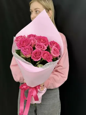 Роза ярко розовая \"Шангри Ла\" 50 см купить в Краснодаре недорого - доставка  24 часа