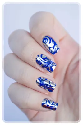 Синий маникюр,яркие ногти | Ногти, Дизайнерские ногти, Красивые ногти