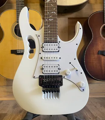 Ibanez JEMJR Steve Vai Signature JEM Series Electric Guitar White (NEW –  Allen Music Shop