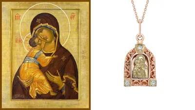 Купить икону Владимирской Богородицы DR0090 можно в Москве, в интернет  магазине!