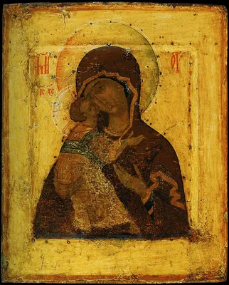 Владимирская икона Божией Матери 17,2 х 20,8 см, артикул И094801 - купить в  православном интернет-магазине Ладья