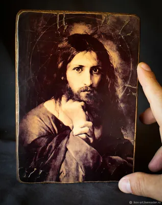 Купить икону «Иисус Христос» из янтаря по цене производителя — UKRYANTAR