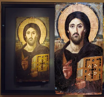 Икона Иисус Христос Спаситель на Ровной Доске - Фото Работы