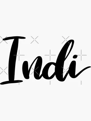 Indi\" Sticker for Sale by ellietography | Redbubble