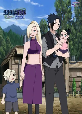 SasuIno Family ~ by PurpleRose77 on DeviantArt | Black butler anime, Anime  naruto, Anime funny