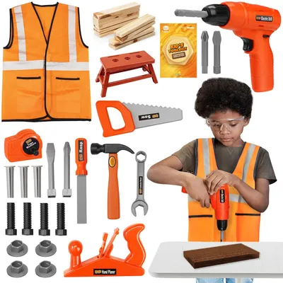 Детский набор инструментов, детские инструменты для ремонта, электрическая  дрель, отвертка, имитация ремонта, игрушки - купить с доставкой по выгодным  ценам в интернет-магазине OZON (1294708880)
