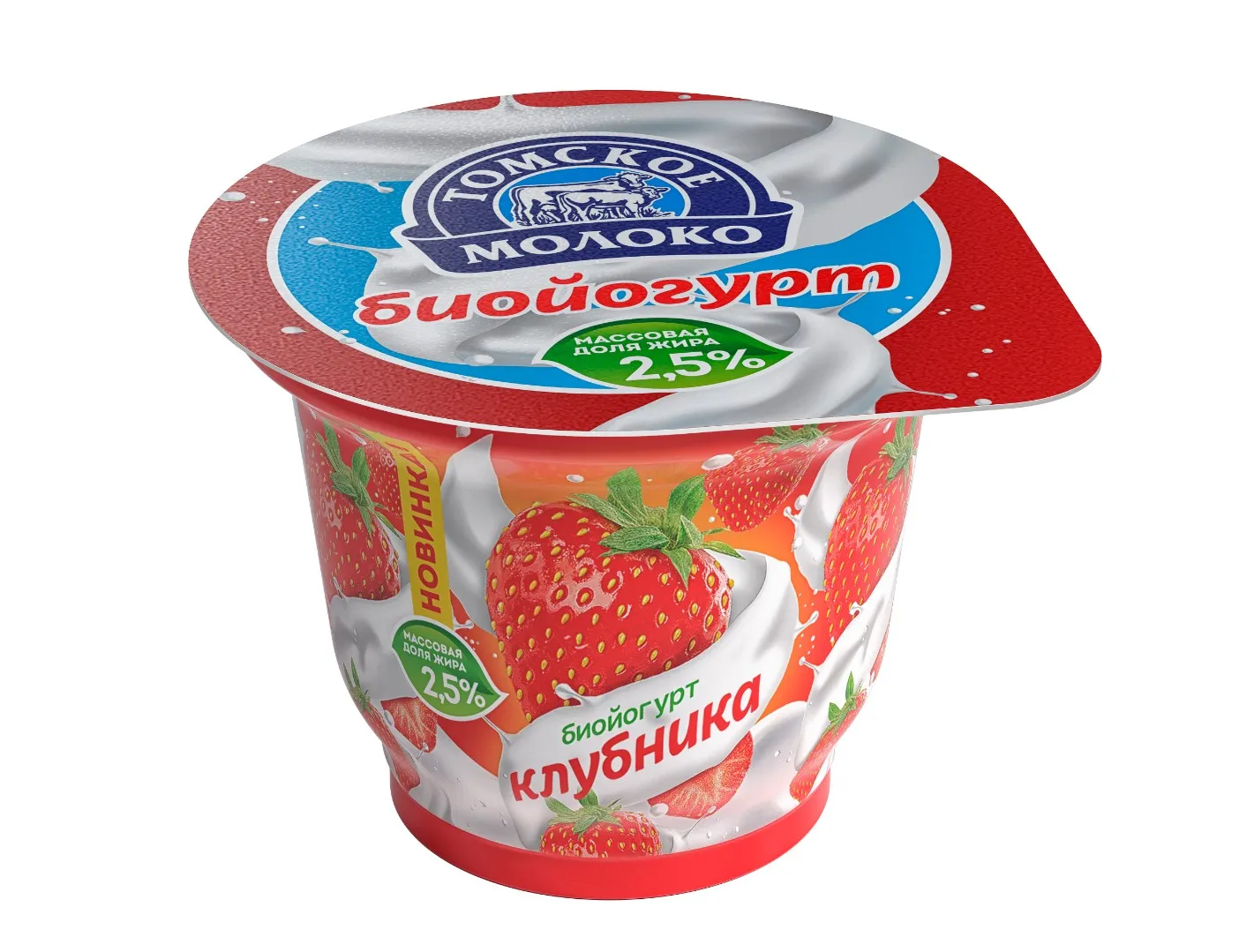 Торт из йогурта с рисунком снежинки