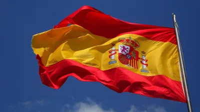 Территория Испании флаг Испания Белая предпосылка также вектор иллюстрации  притяжки Corel Иллюстрация вектора - иллюстрации насчитывающей мир, карта:  137809344