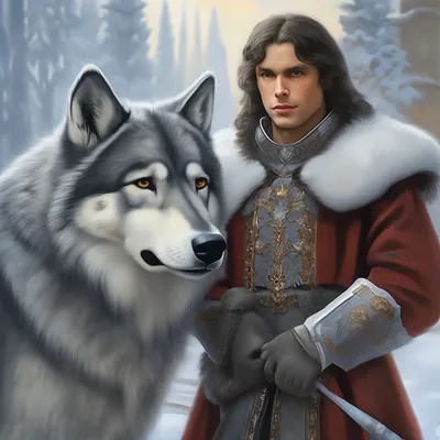 Иллюстрация Иван царевич и Серый волк | Illustrators.ru