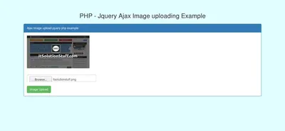 PHP JQuery Ajax Image Upload Example Tutorial - ItSolutionStuff.com