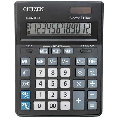 Калькулятор настольный Citizen Correct D-312 12-разрядный арт. 52070 -  купить в Москве оптом и в розницу в интернет-магазине Deloks