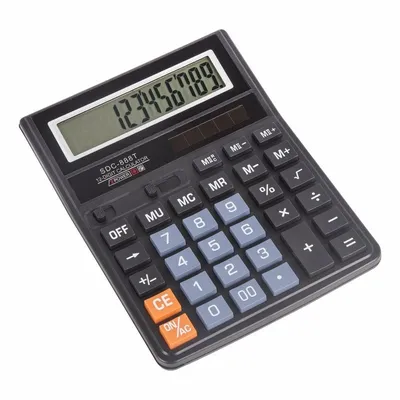 Калькулятор 8 разр. ЕК карманный PC-131, черный с крышкой - Элимканц