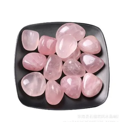 Натуральные камни \"Розовый кварц\" размер 9-12 мм